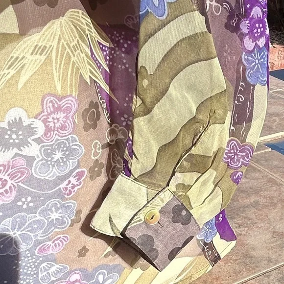 Nicola Vintage Long Sleeve Blouse Multicolor - Picture 6 of 8